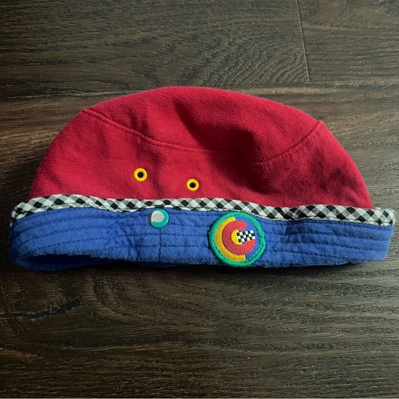 Vintage Gymboree Red and Blue Kids Hat size XS - Picture 1 of 9